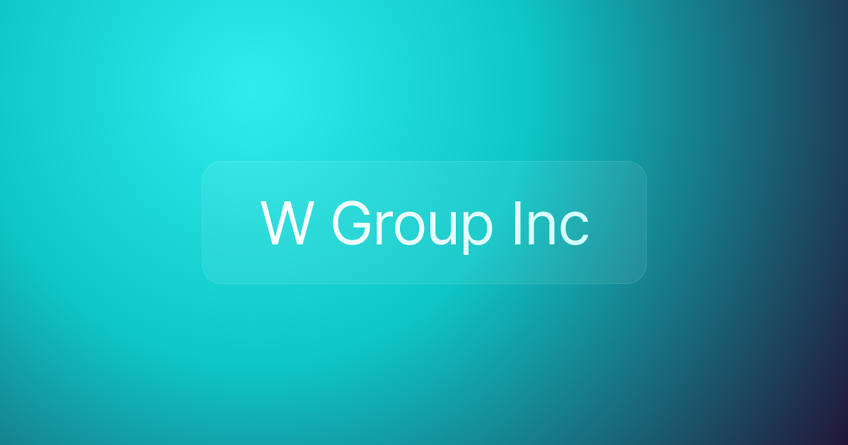 W Group Inc