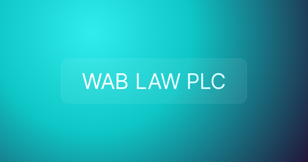 WAB LAW PLC