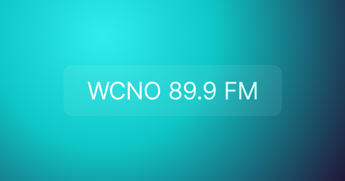WCNO 89.9 FM