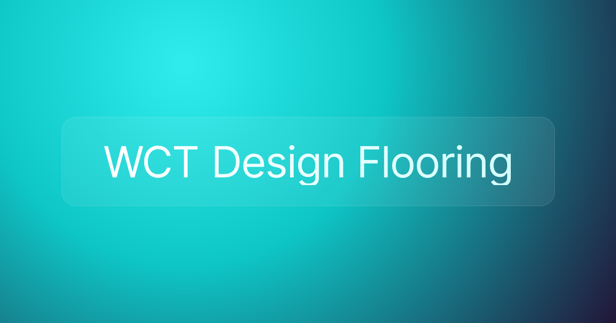 WCT Design Flooring
