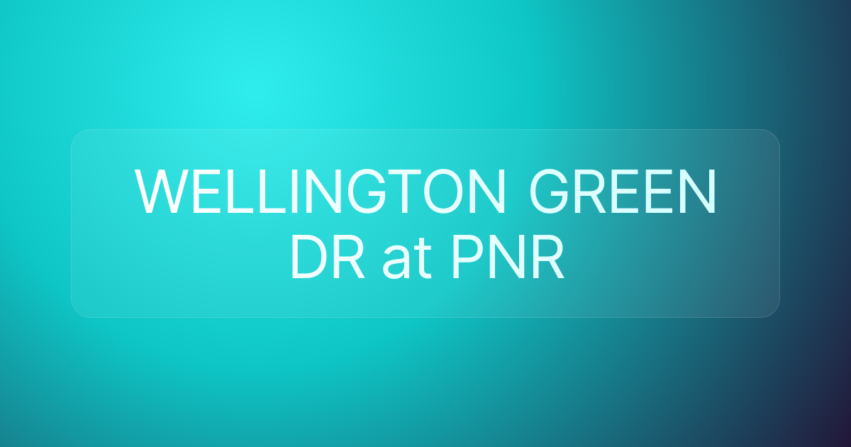 WELLINGTON GREEN DR at PNR