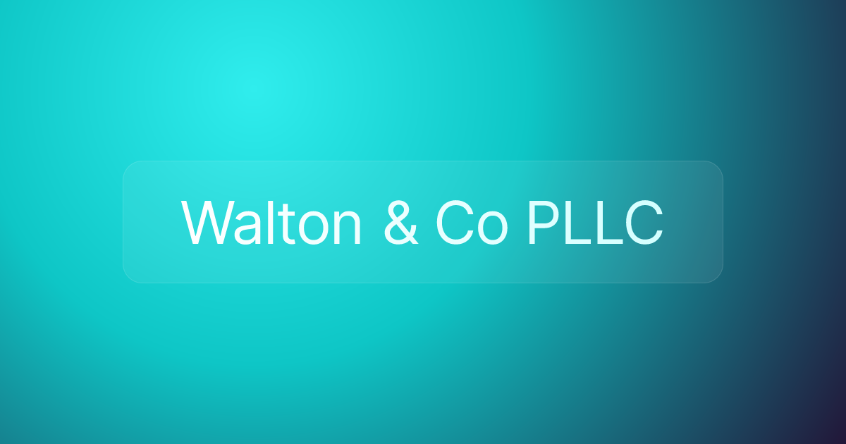 Walton & Co PLLC