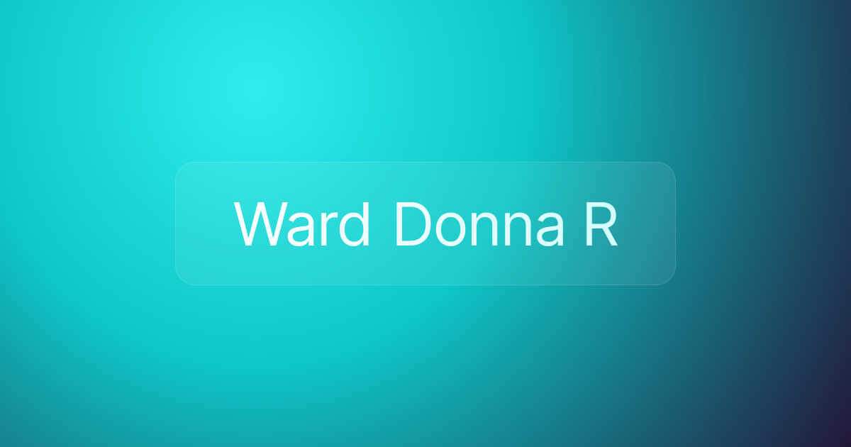 Ward Donna R