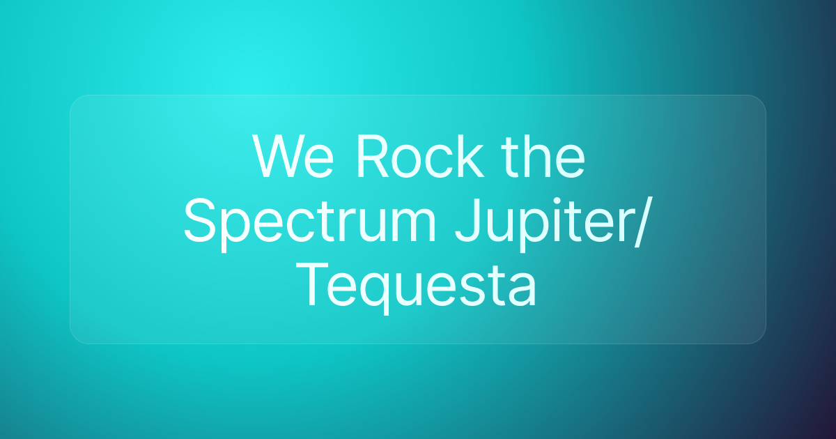 We Rock the Spectrum Jupiter/Tequesta