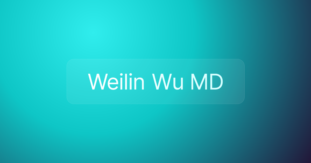 Weilin Wu MD
