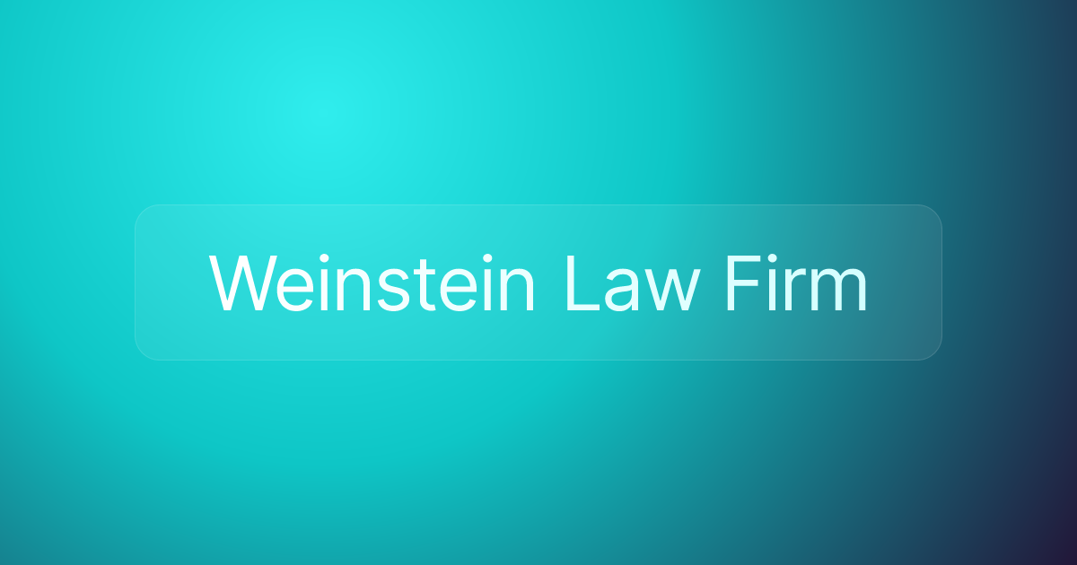 Weinstein Law Firm