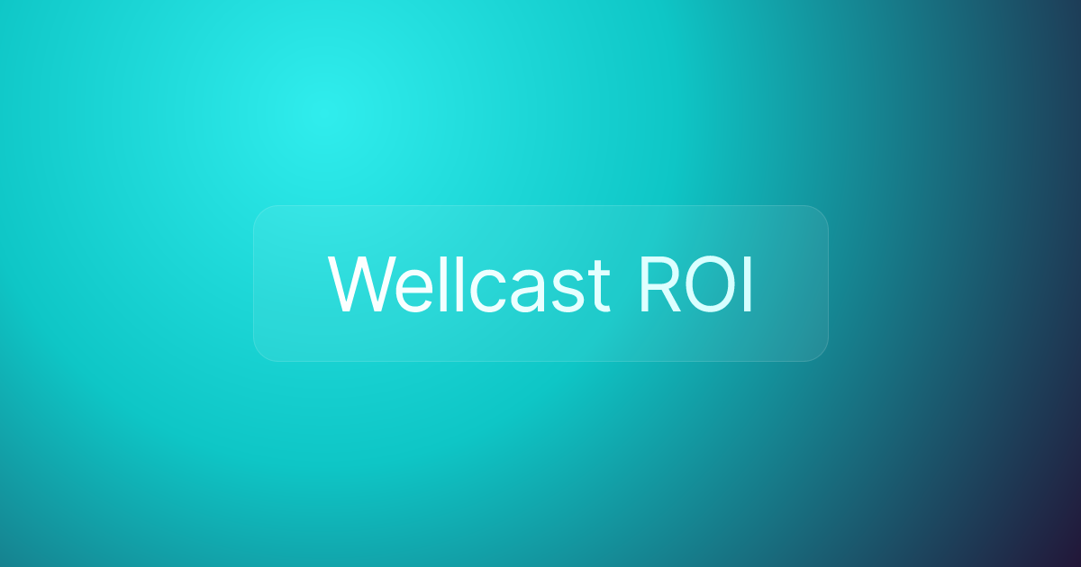 Wellcast ROI