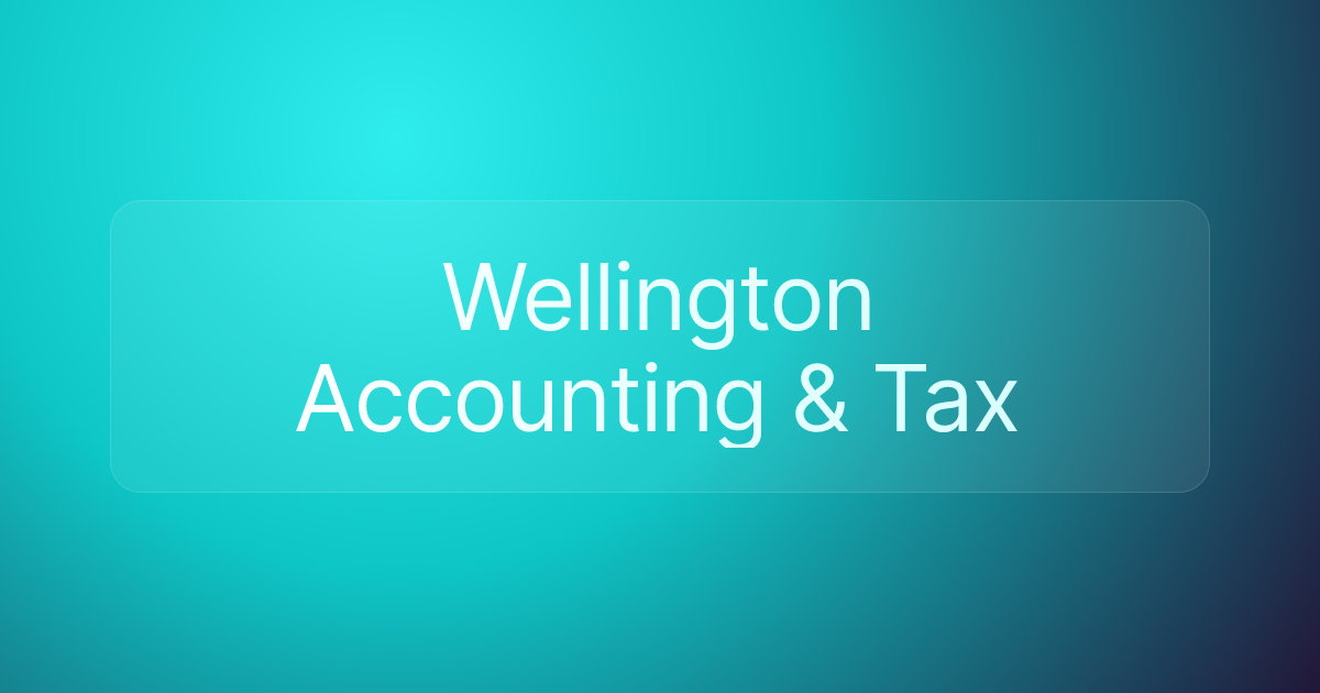 Wellington Accounting & Tax