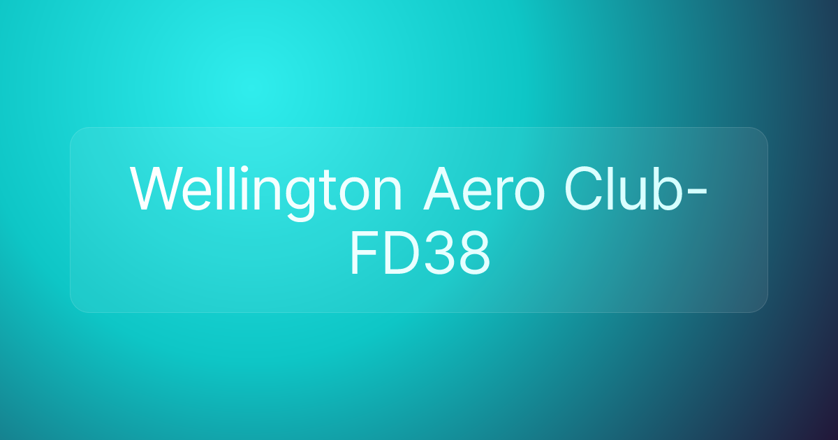 Wellington Aero Club-FD38