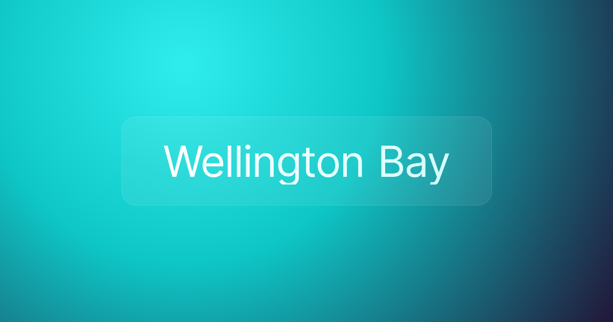 Wellington Bay