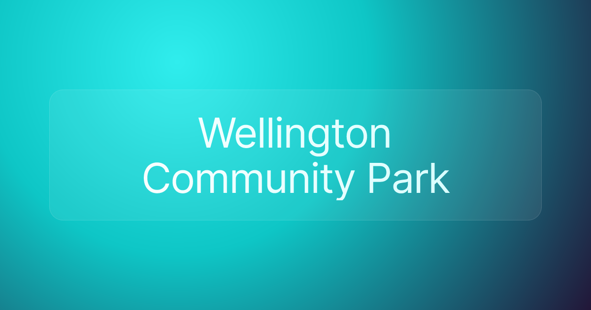Wellington Community Park