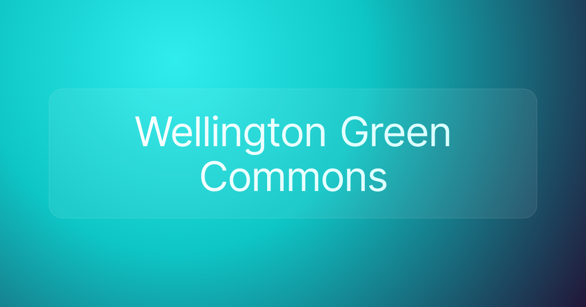 Wellington Green Commons