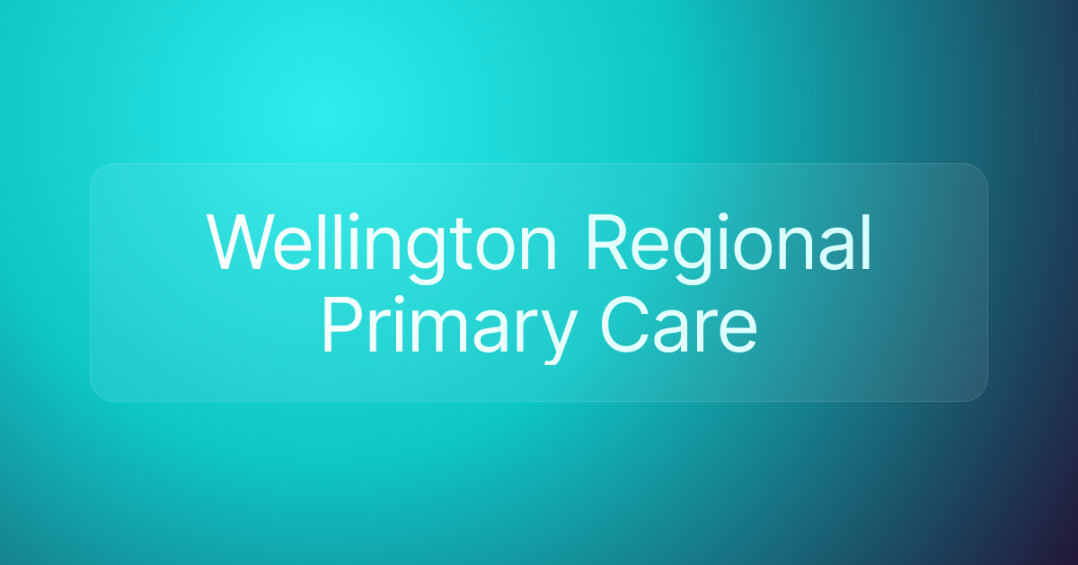 Wellington Regional Primary Care