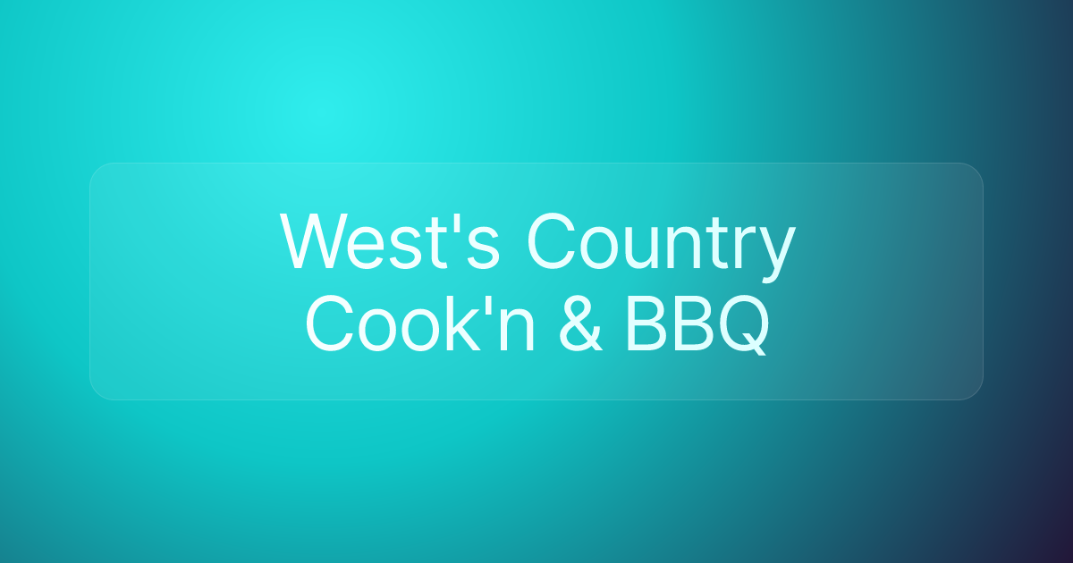 West's Country Cook'n & BBQ
