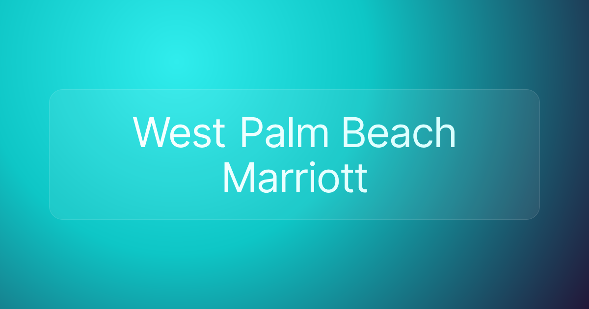 West Palm Beach Marriott