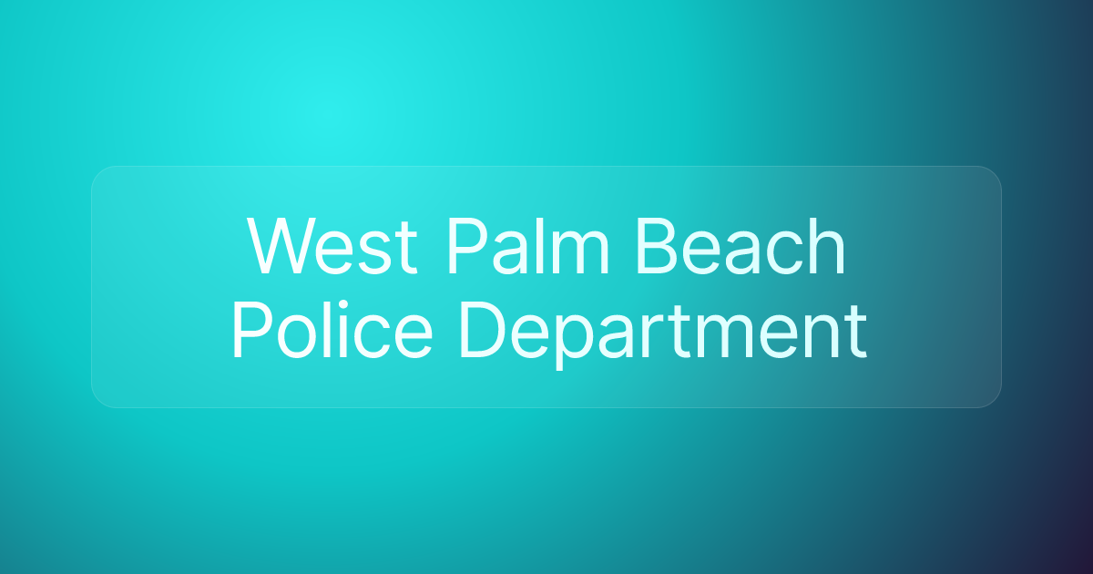 West Palm Beach Police Department
