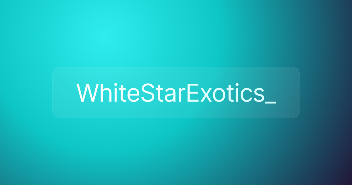 WhiteStarExotics_