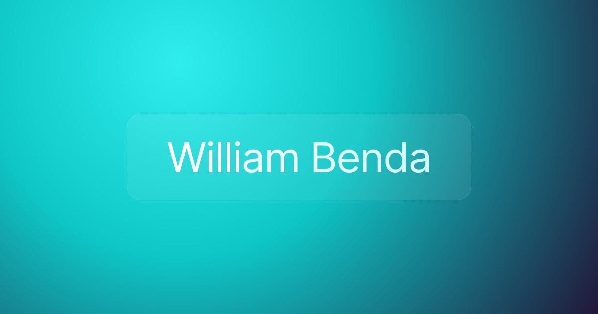 William Benda