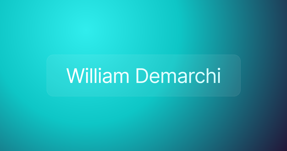 William Demarchi