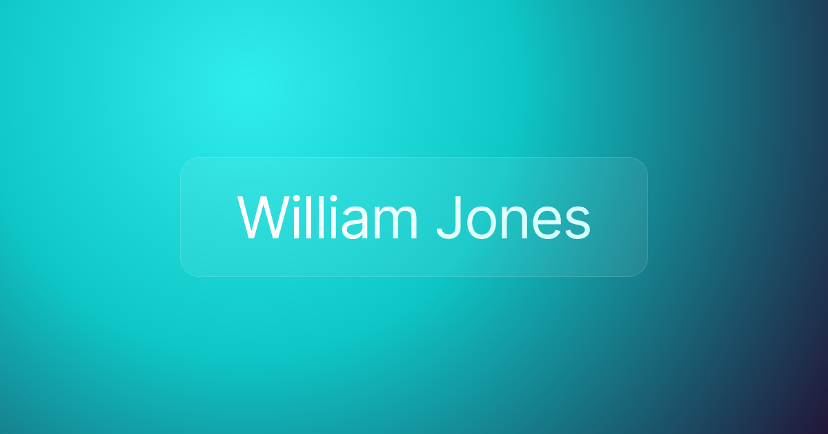 William Jones