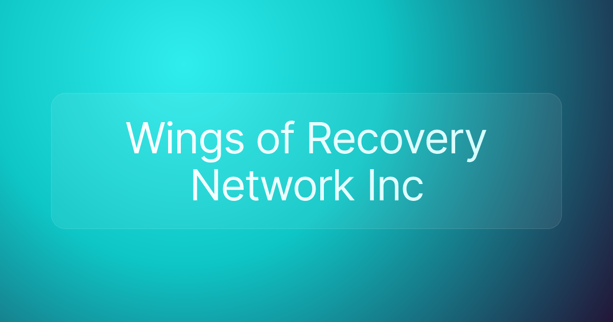 Wings of Recovery Network Inc