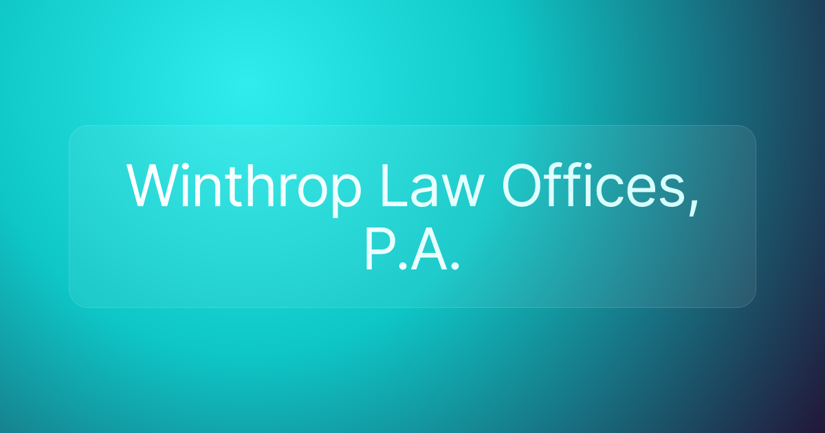 Winthrop Law Offices, P.A.