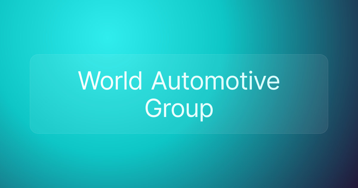 World Automotive Group