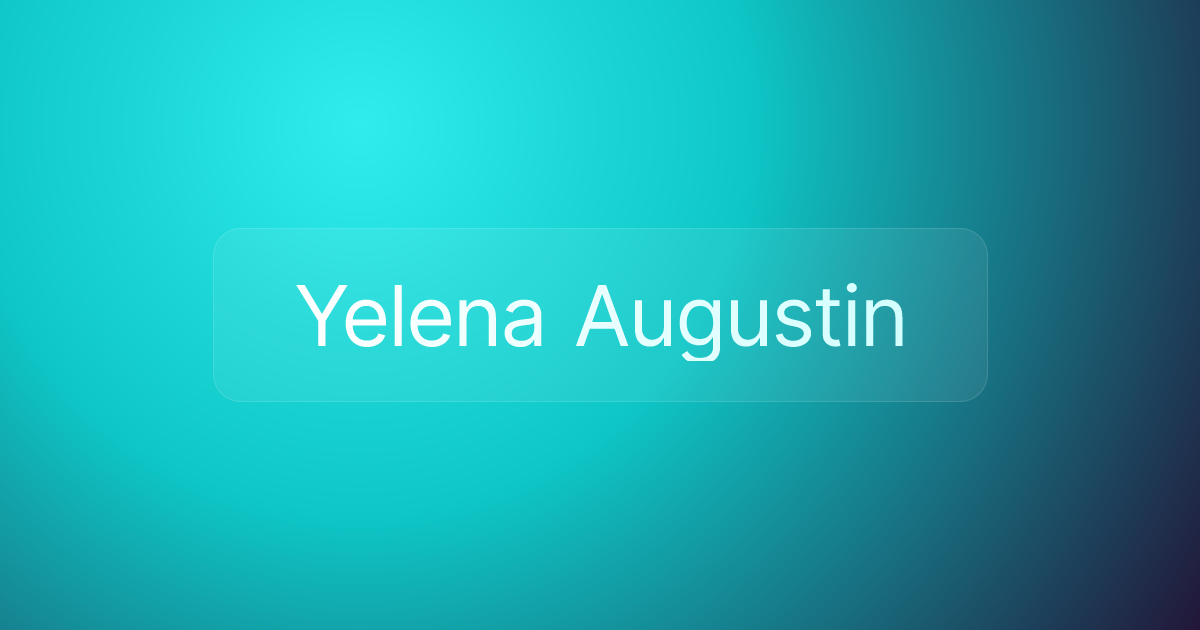 Yelena Augustin