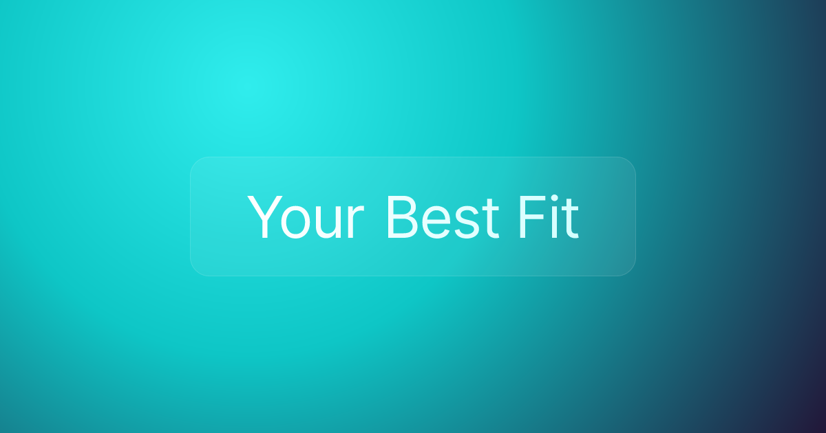 Your Best Fit