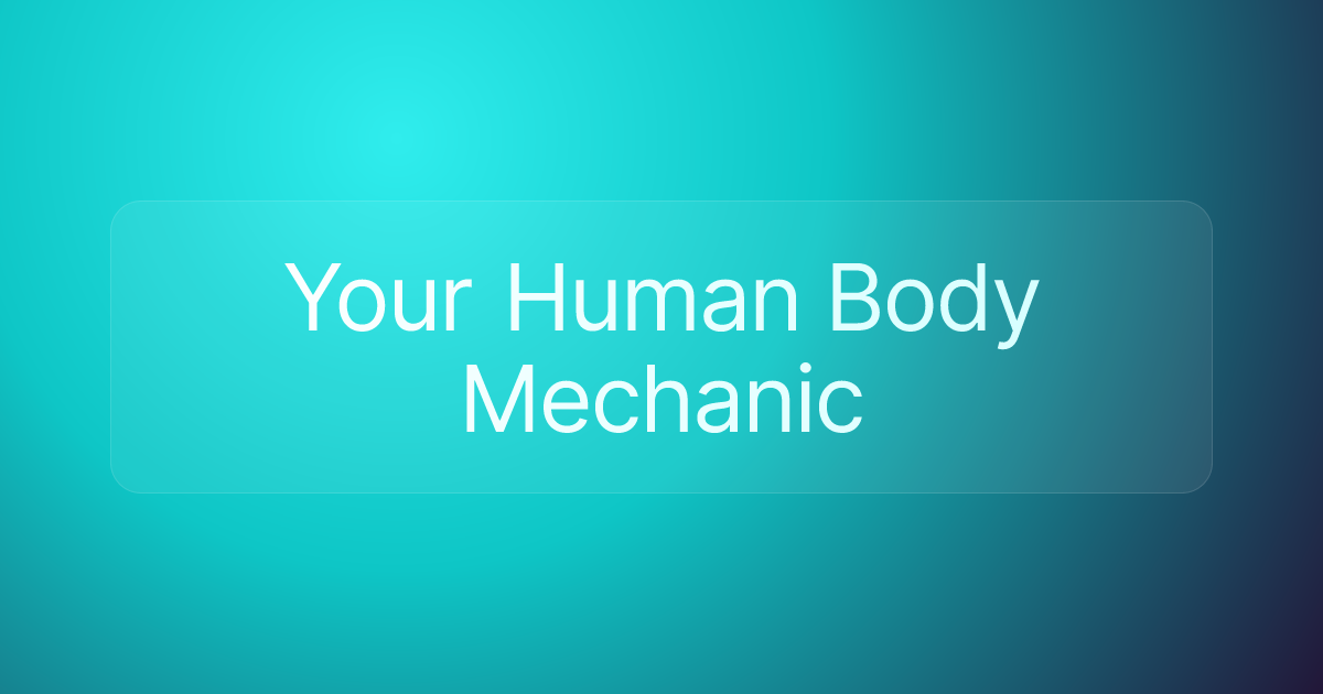 Your Human Body Mechanic