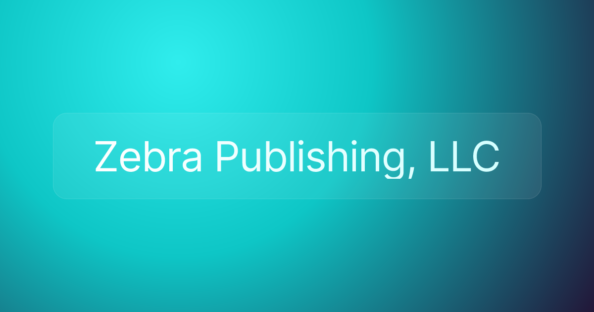 Zebra Publishing, LLC