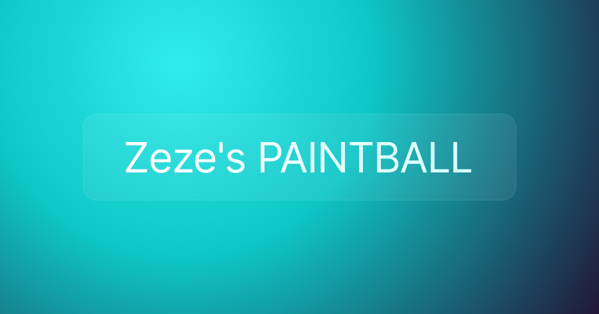 Zeze's PAINTBALL