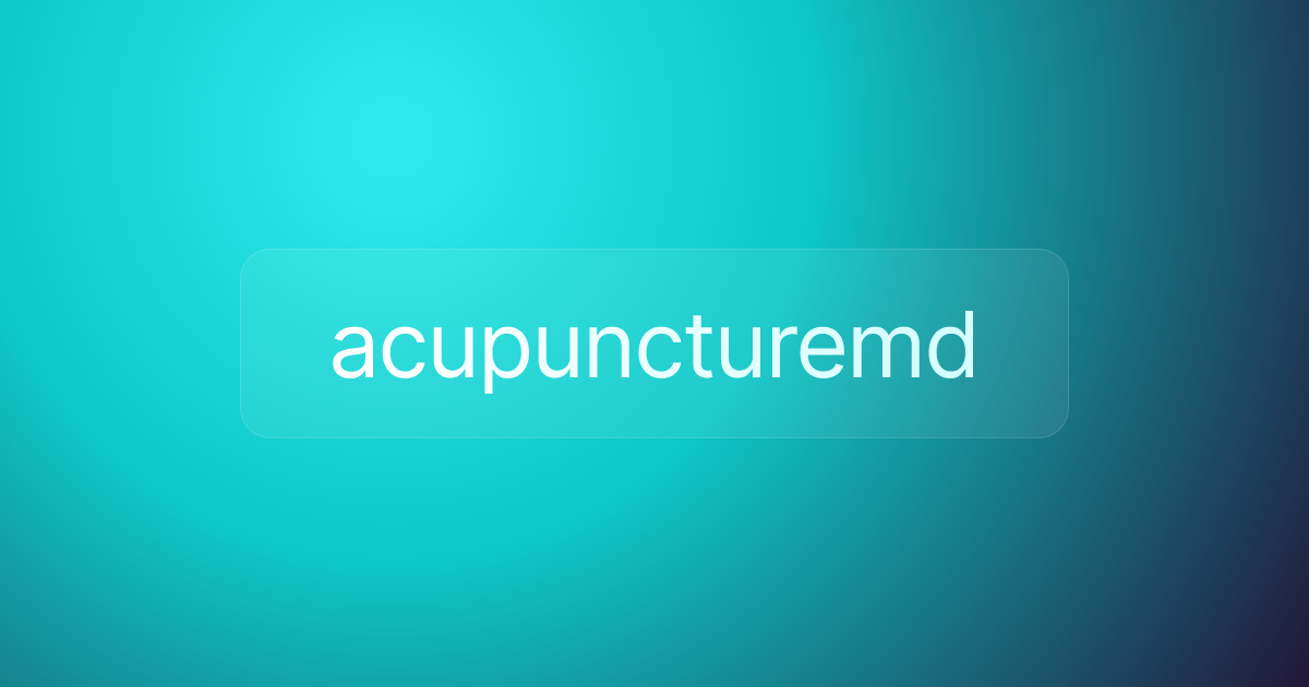 acupuncturemd