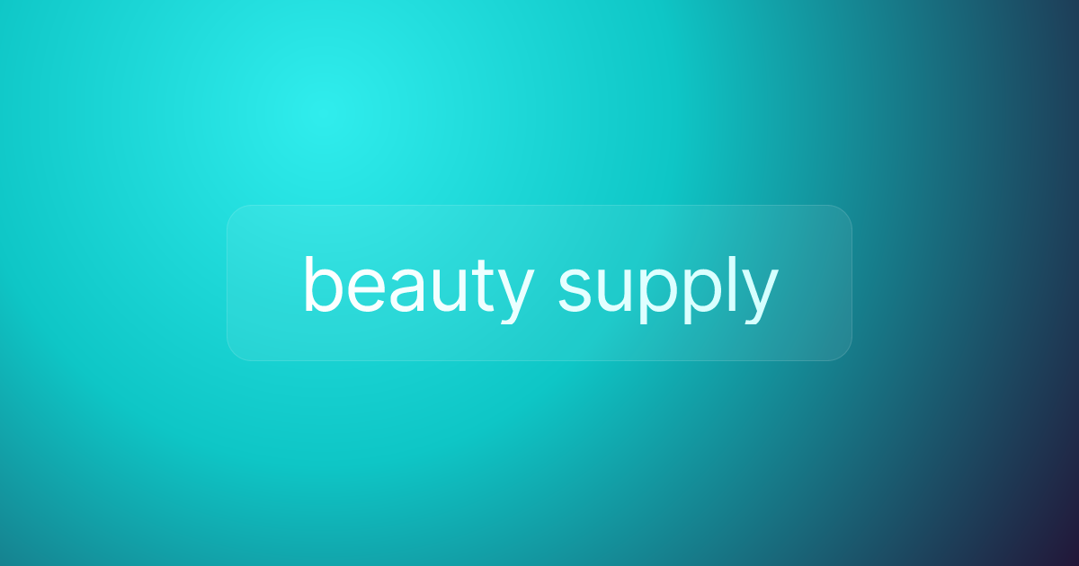 beauty supply