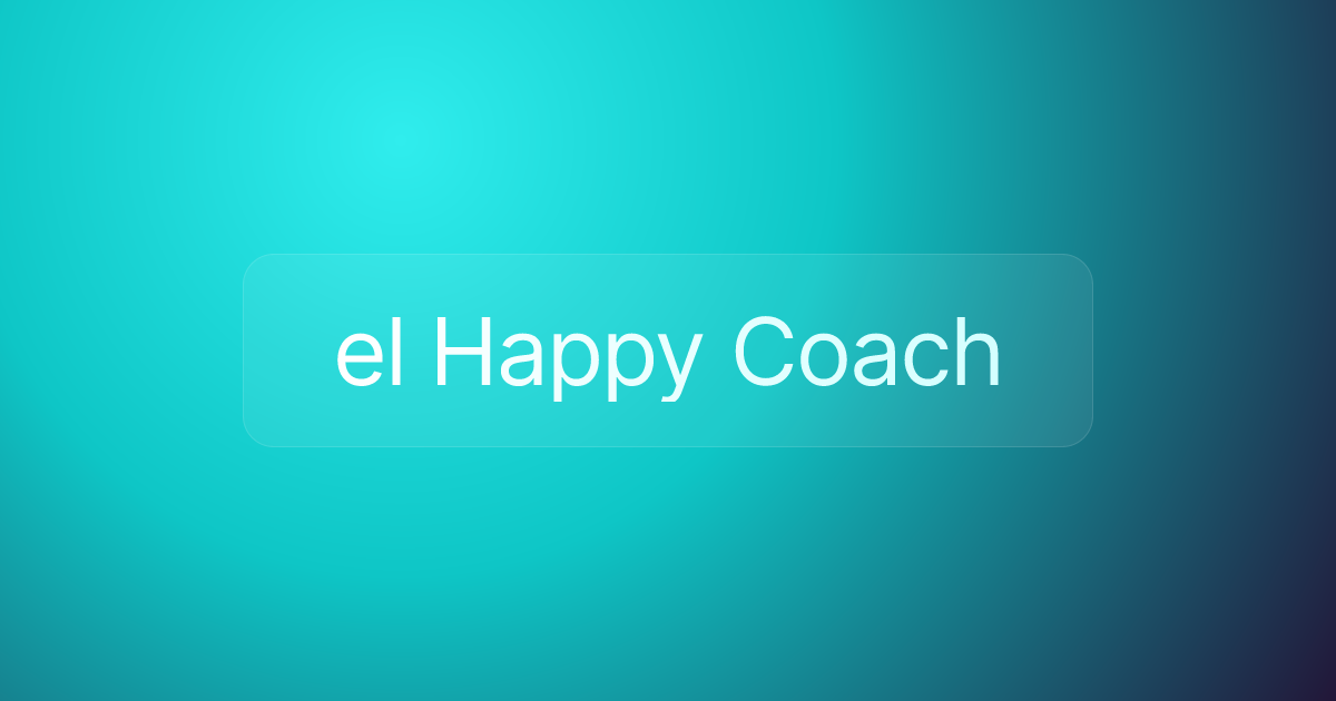 el Happy Coach
