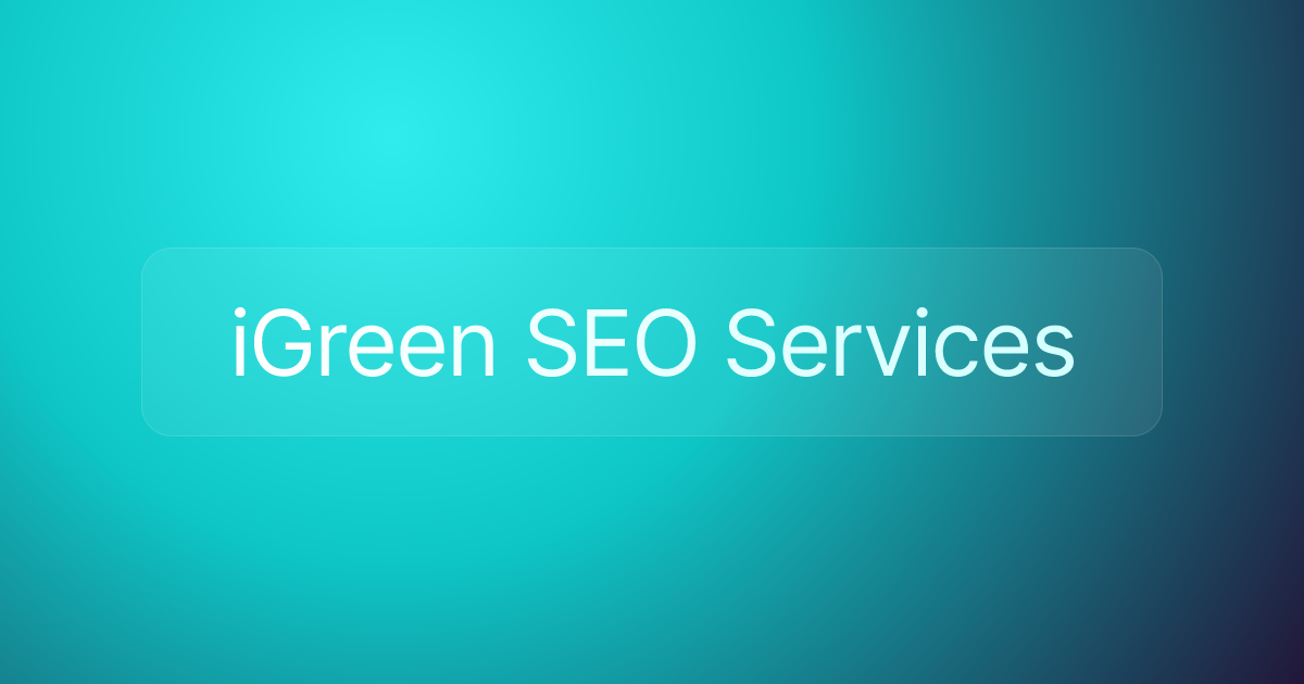 iGreen SEO Services