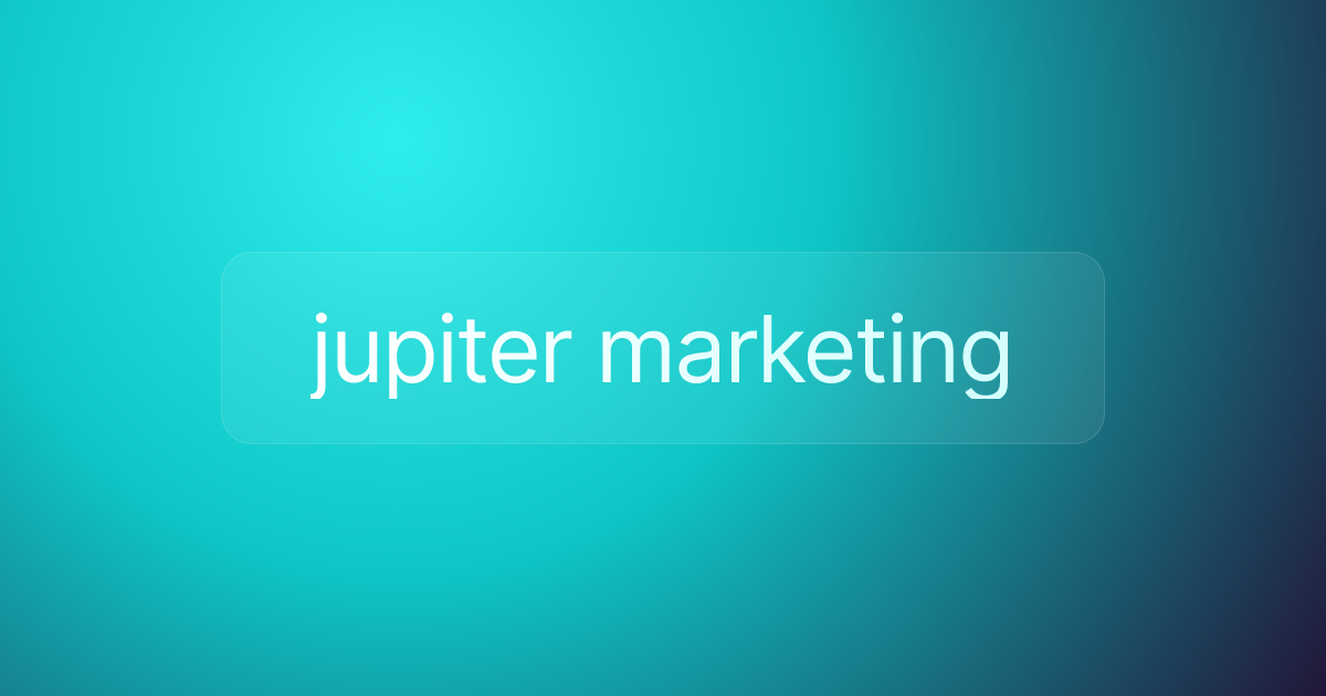 jupiter marketing