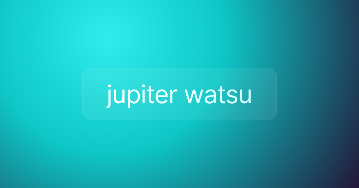 jupiter watsu