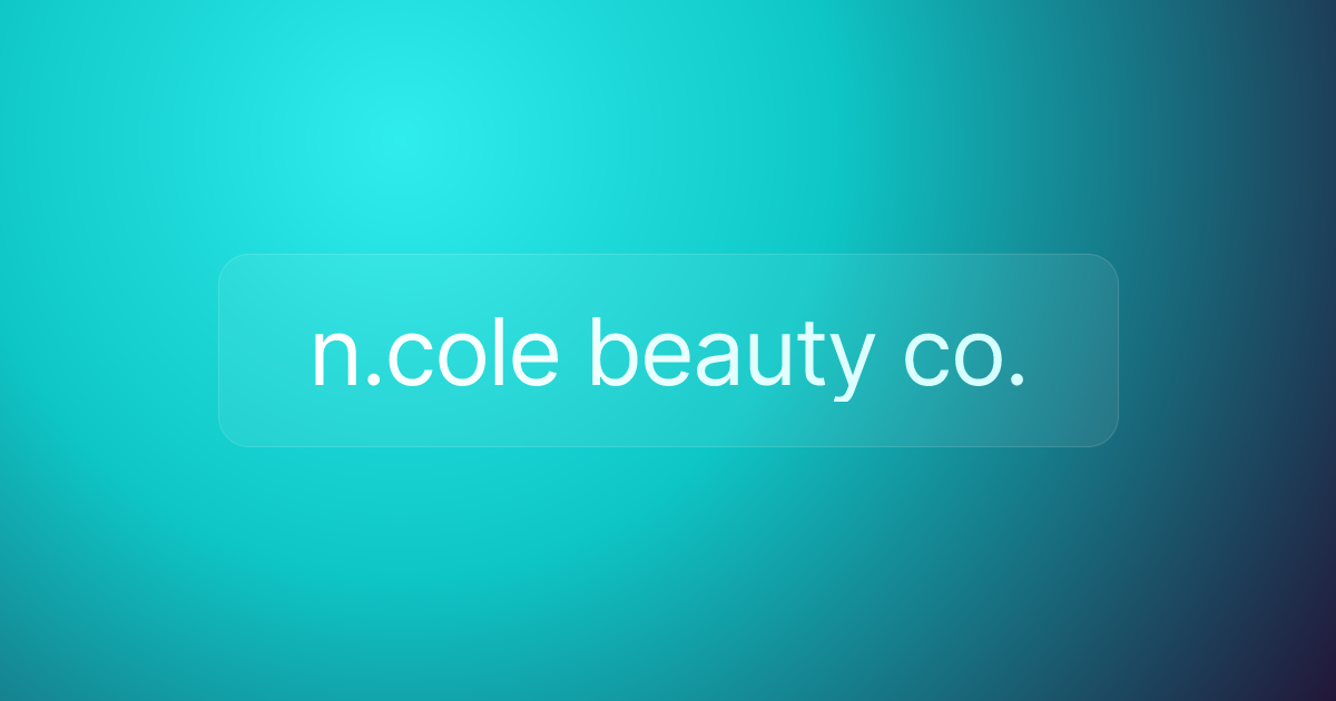 n.cole beauty co.