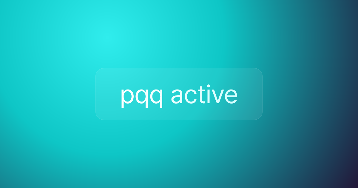 pqq active